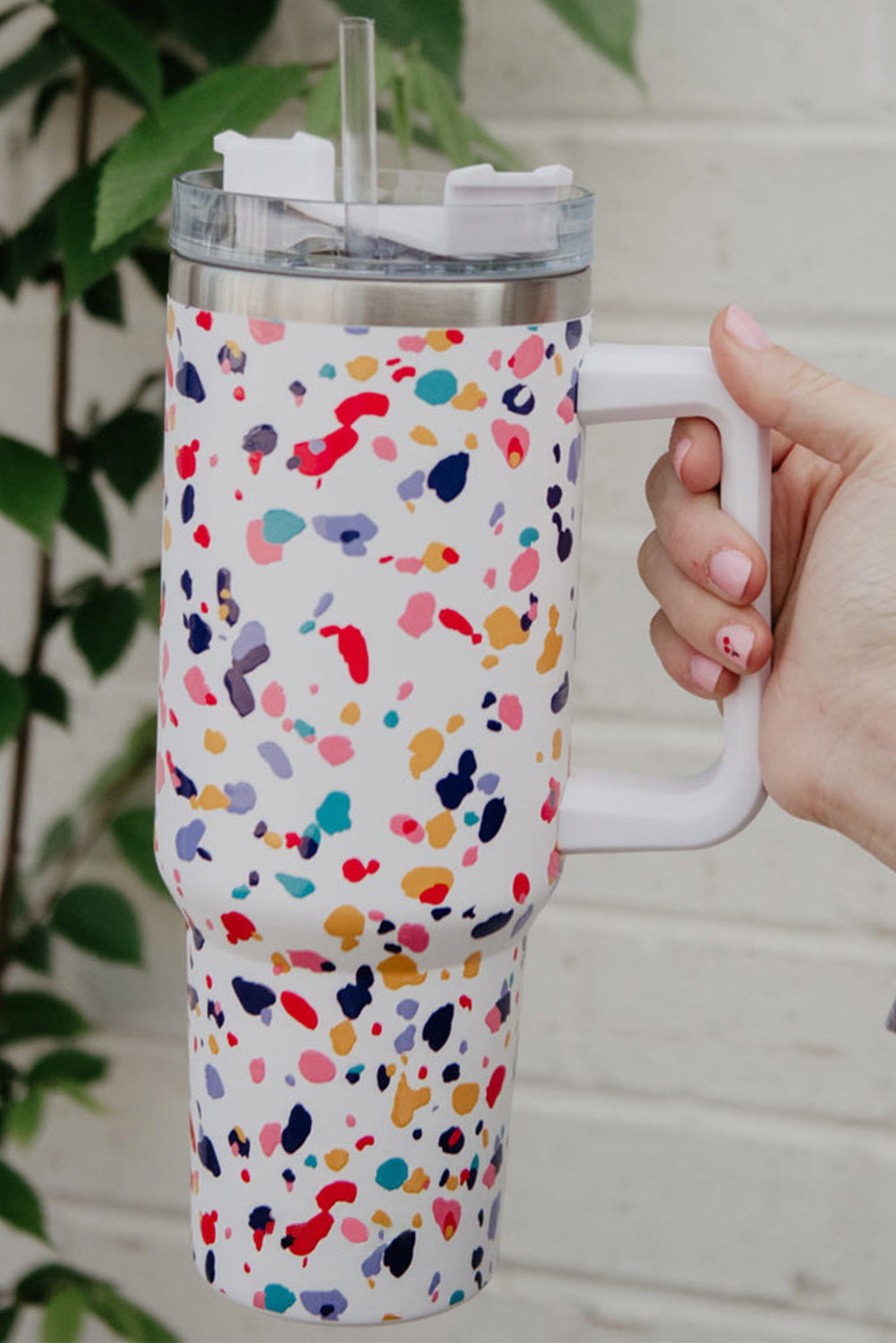 Multicolor Splash Ink Print 304 Stainless Steel Vacuum Cup