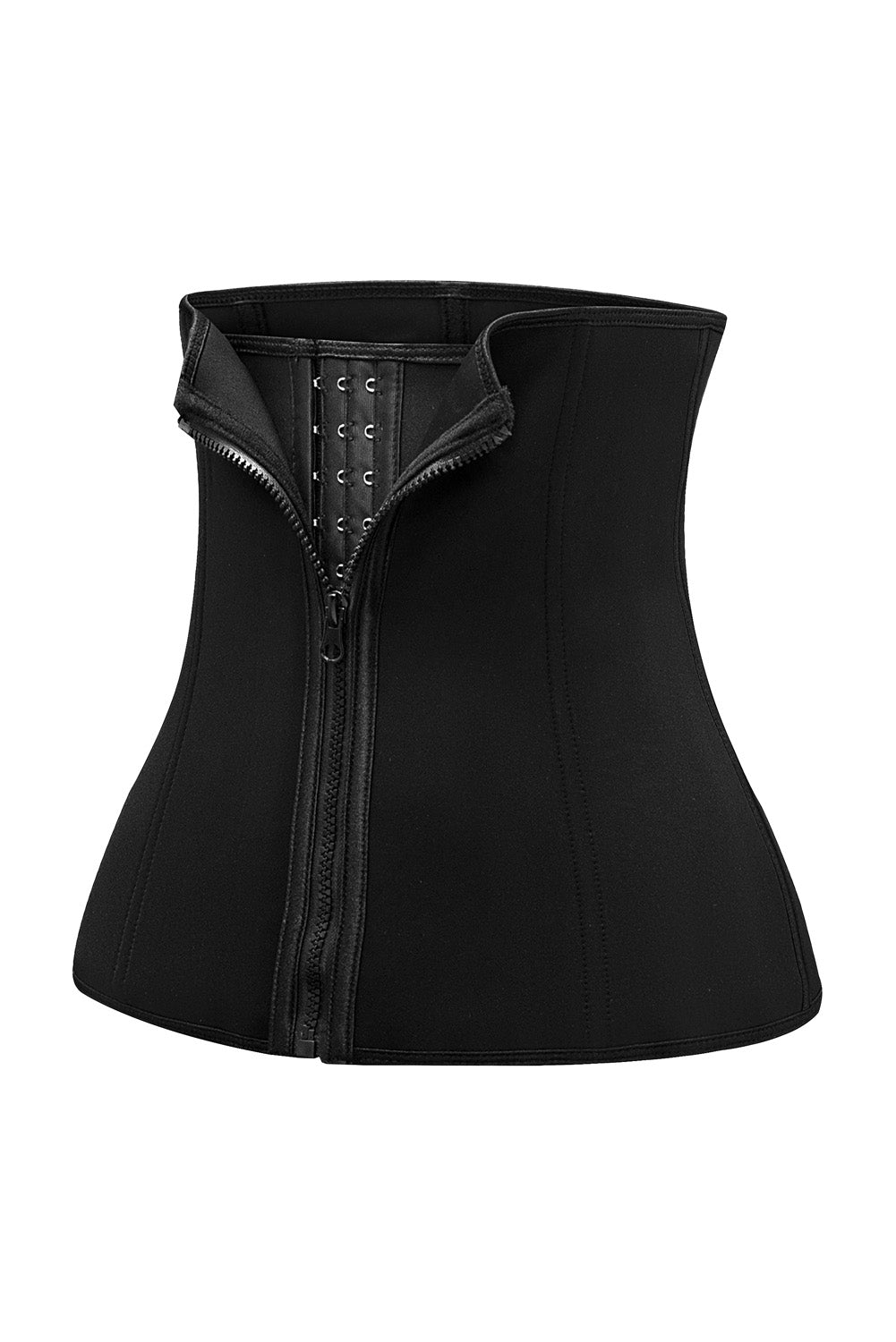 Black Zipper Body Shaper Slimming Waist Trainer