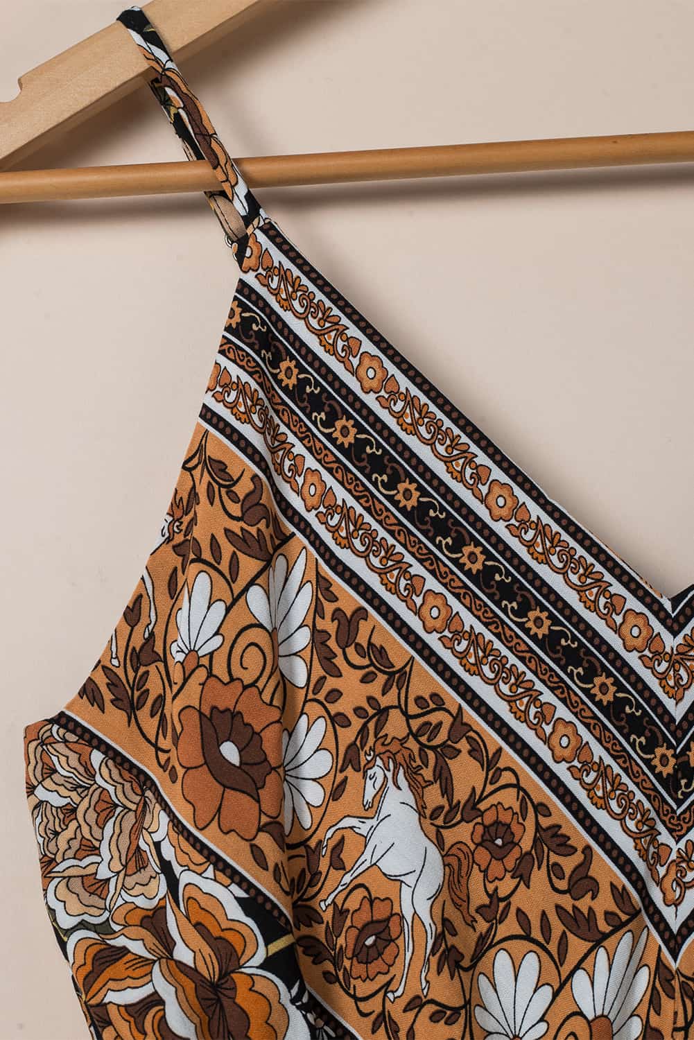Black Retro Boho Floral Tassel Tie Maxi Dress