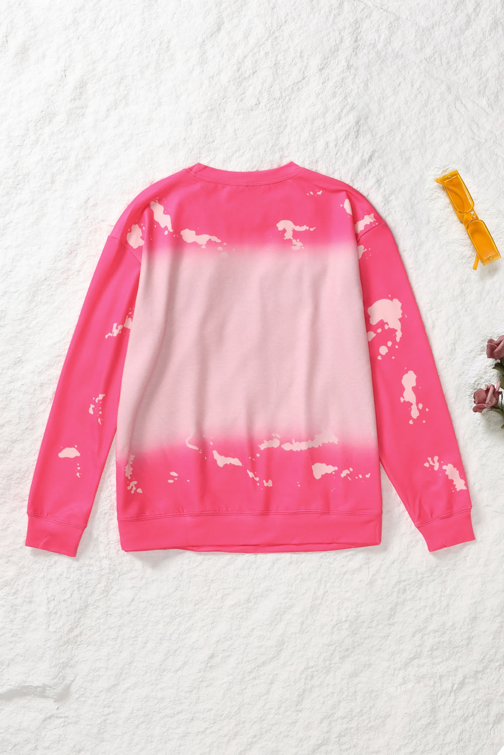 Pink Mama Rhinestone Letter Graphic Tie Dye Pullover