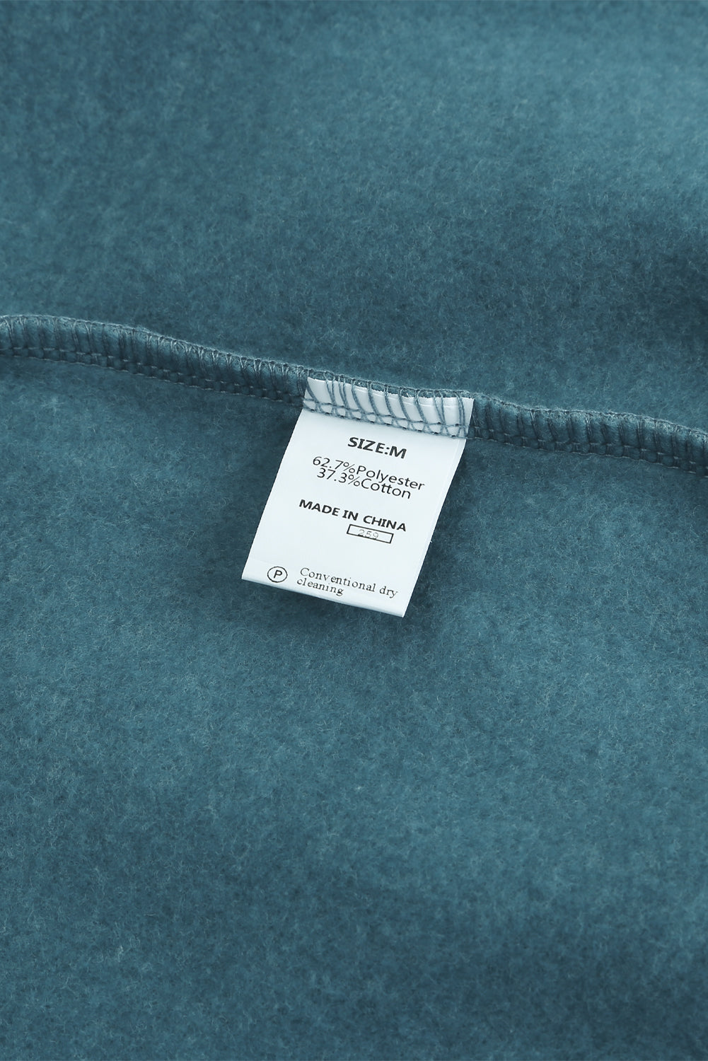 Blue Colorblock Long Sleeve Pullover Sweatshirt