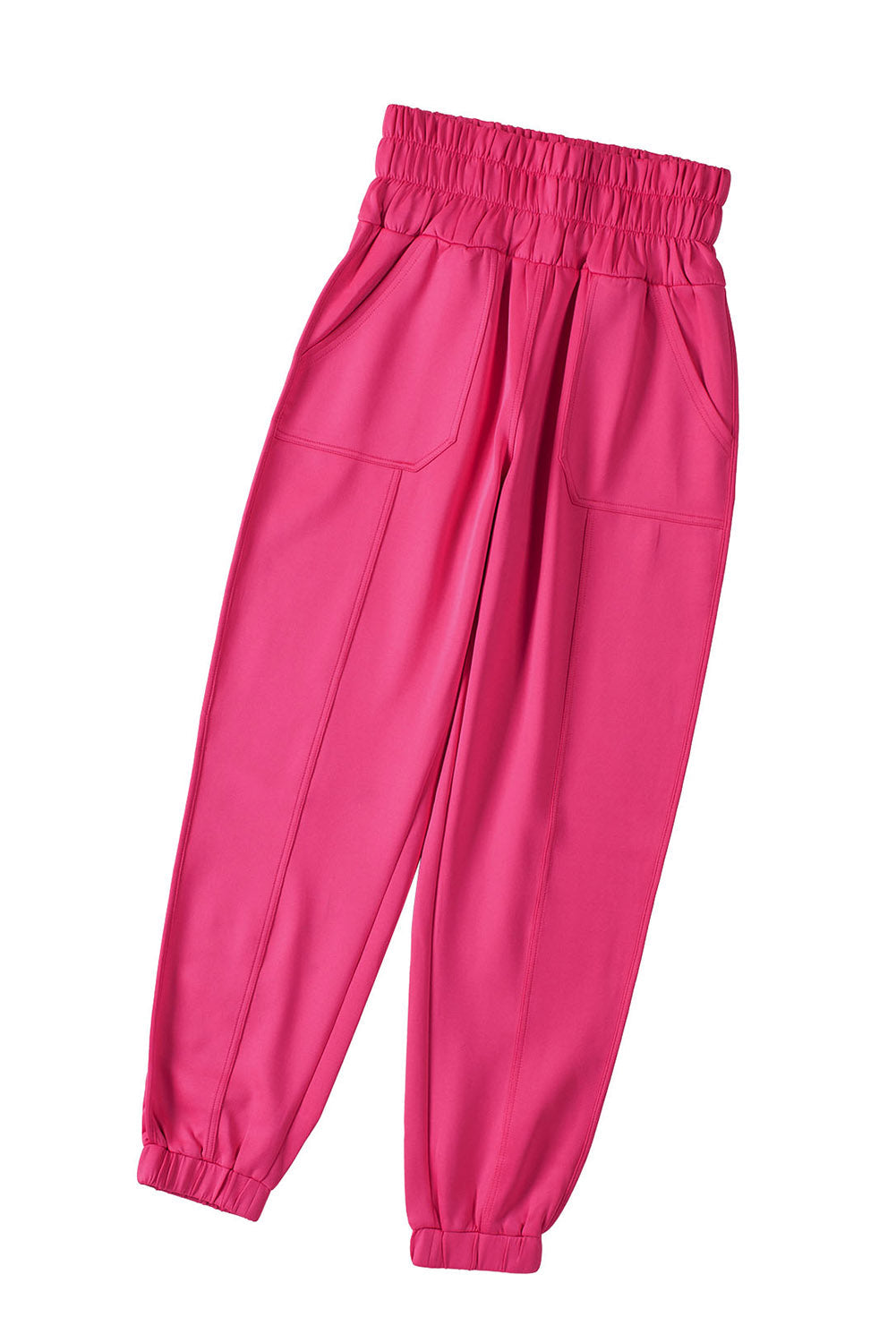 Rose Smocked Waist Jogger Pants