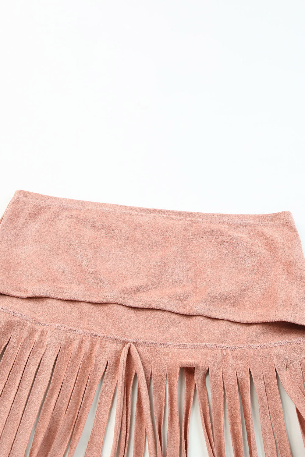 Pink Tassel Drawstring Bandeau Crop Tank Top