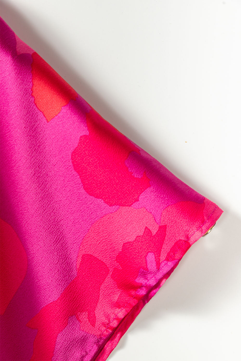 Rose Abstract Floral Print V Neck Dolman Maxi Dress