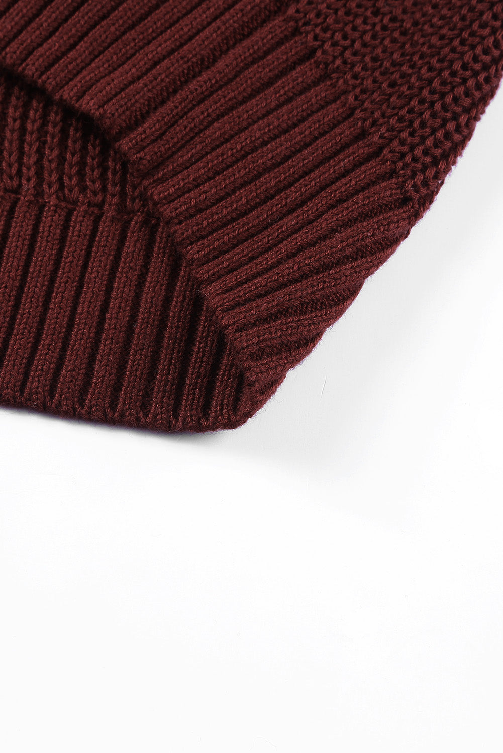 White Dew Shoulder Knitted Sweater