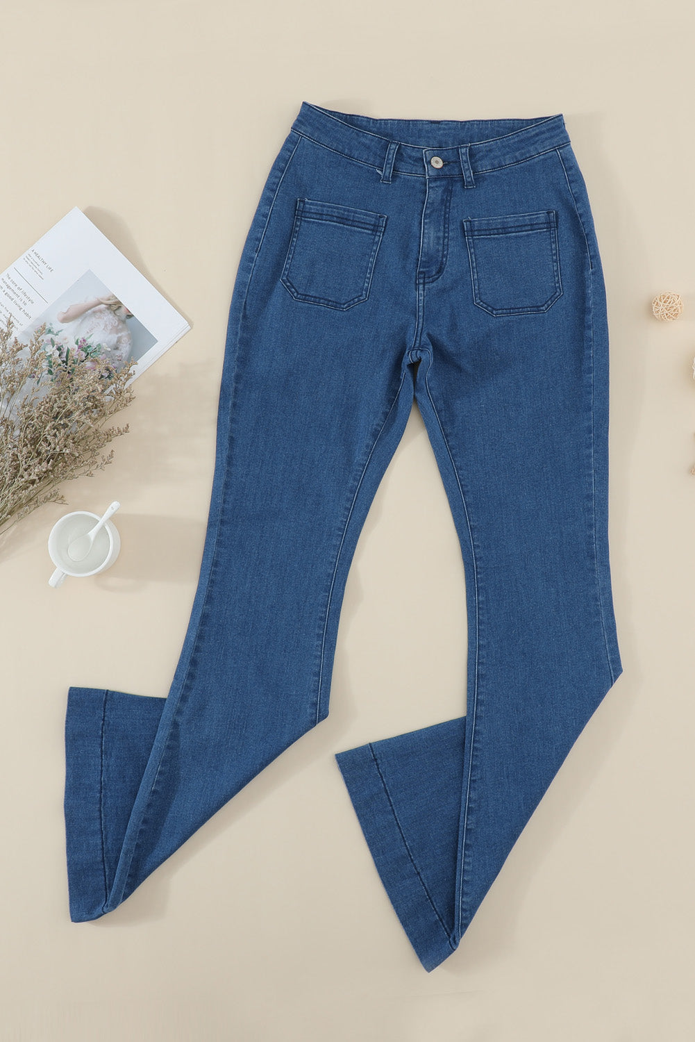 Blue Bell Bottom Denim Pants