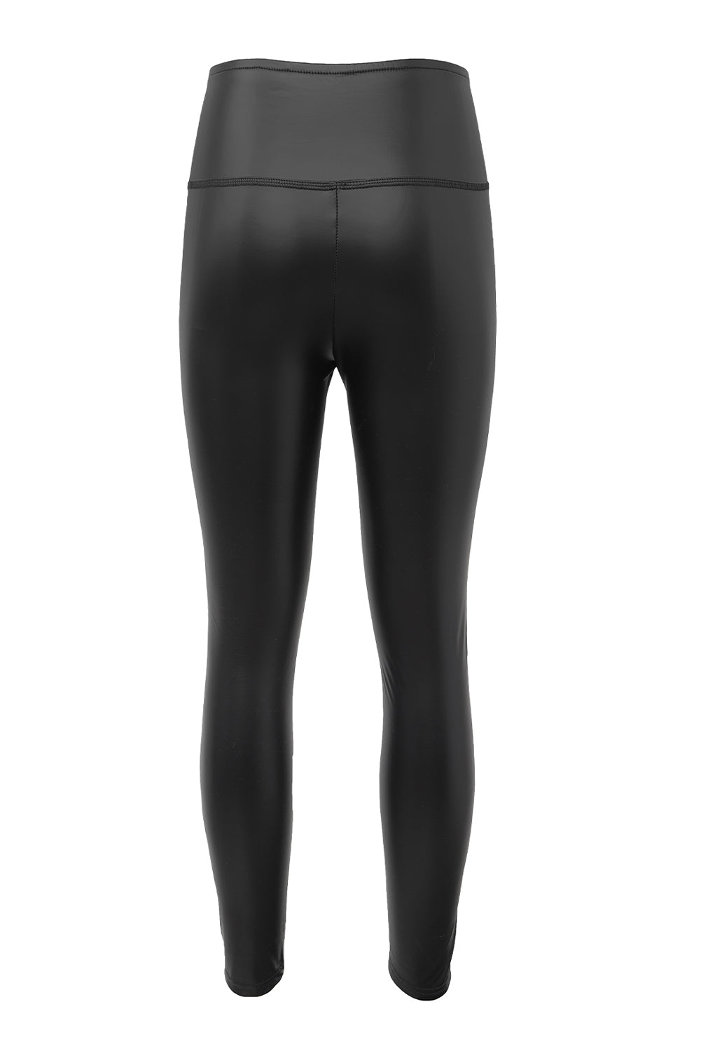 Black Faux Leather High Waist Leggings