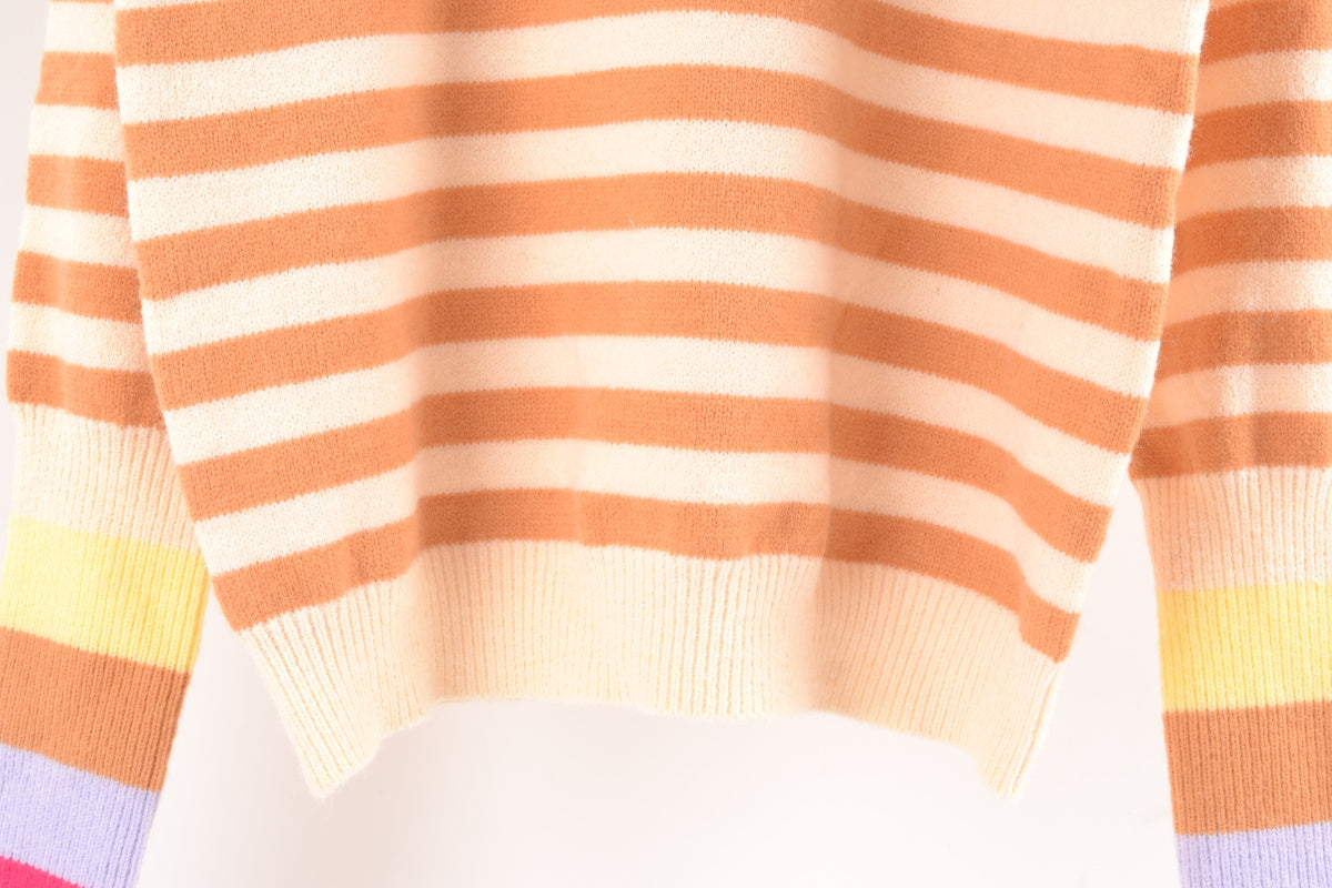 Crew Neck Striped Sweater