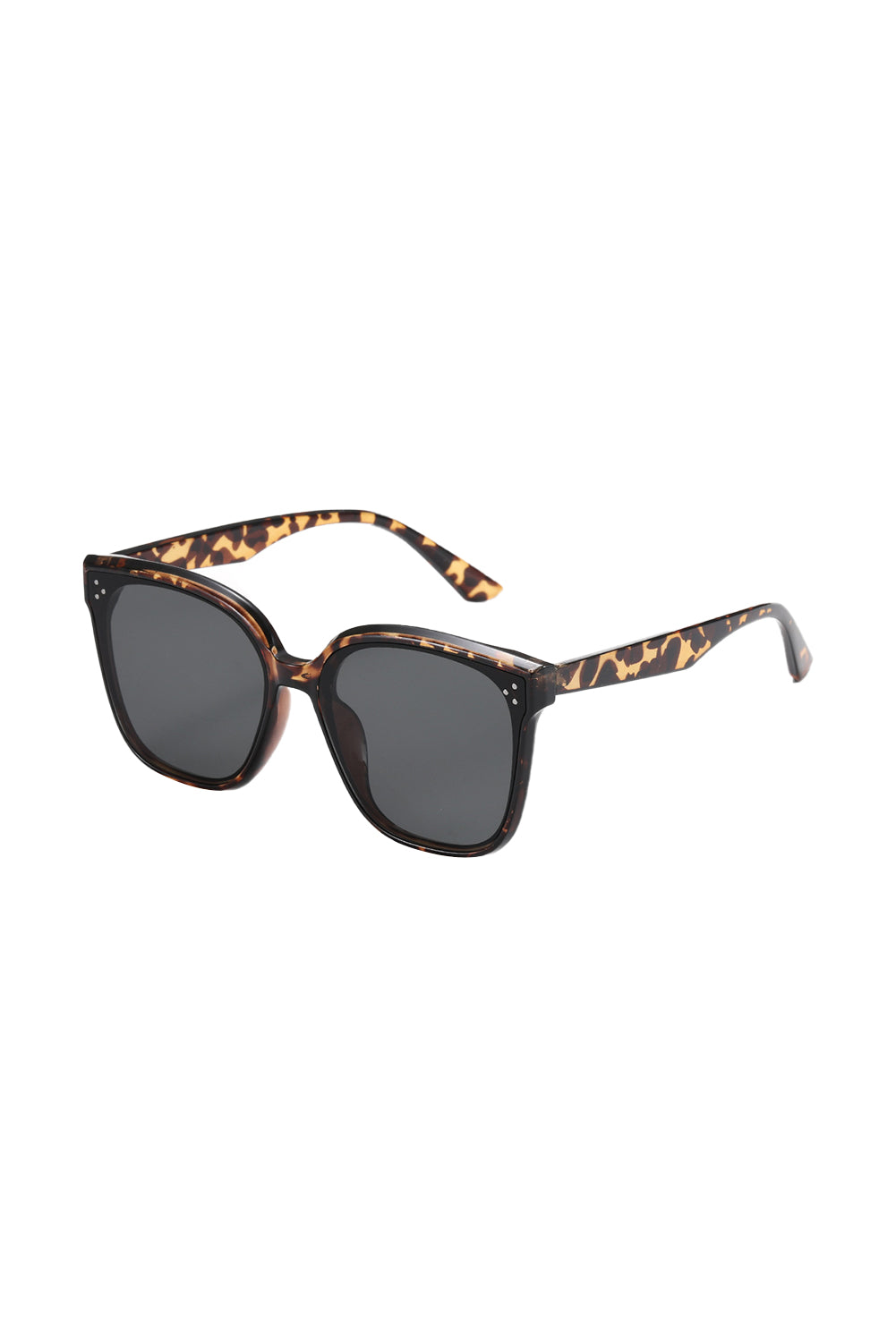 Leopard Square Frame Vintage Sunglasses