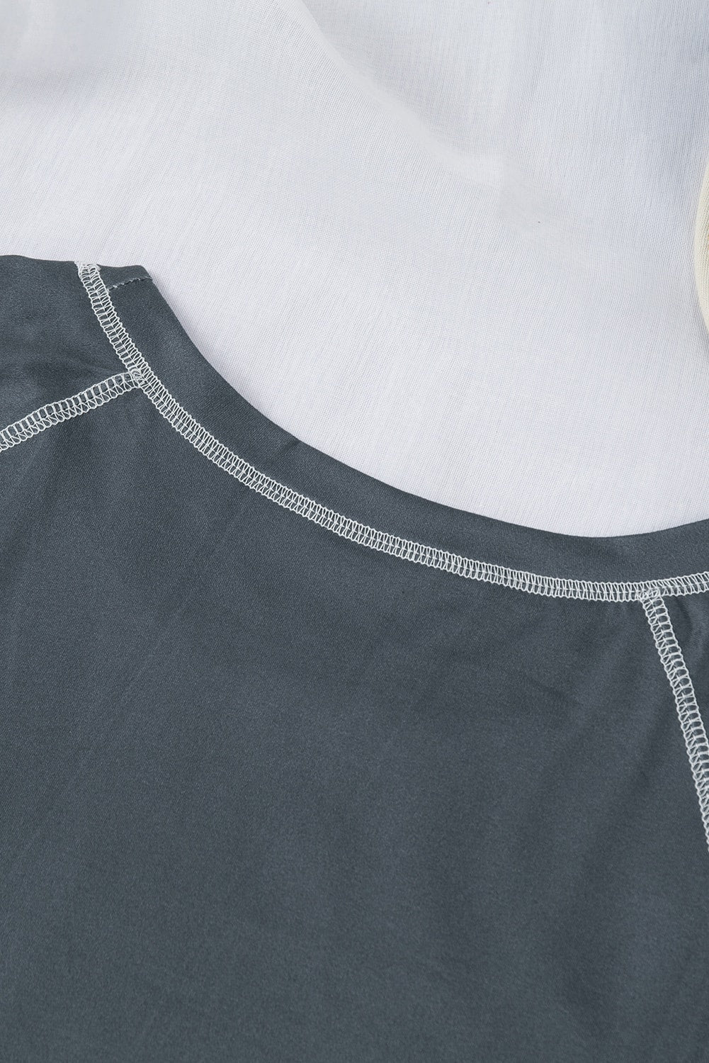 Gray Tie-dye Raglan Sleeve Plus Size T-shirt