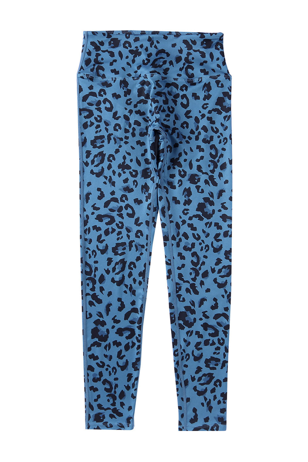 Gray Classic Leopard Print Active Leggings