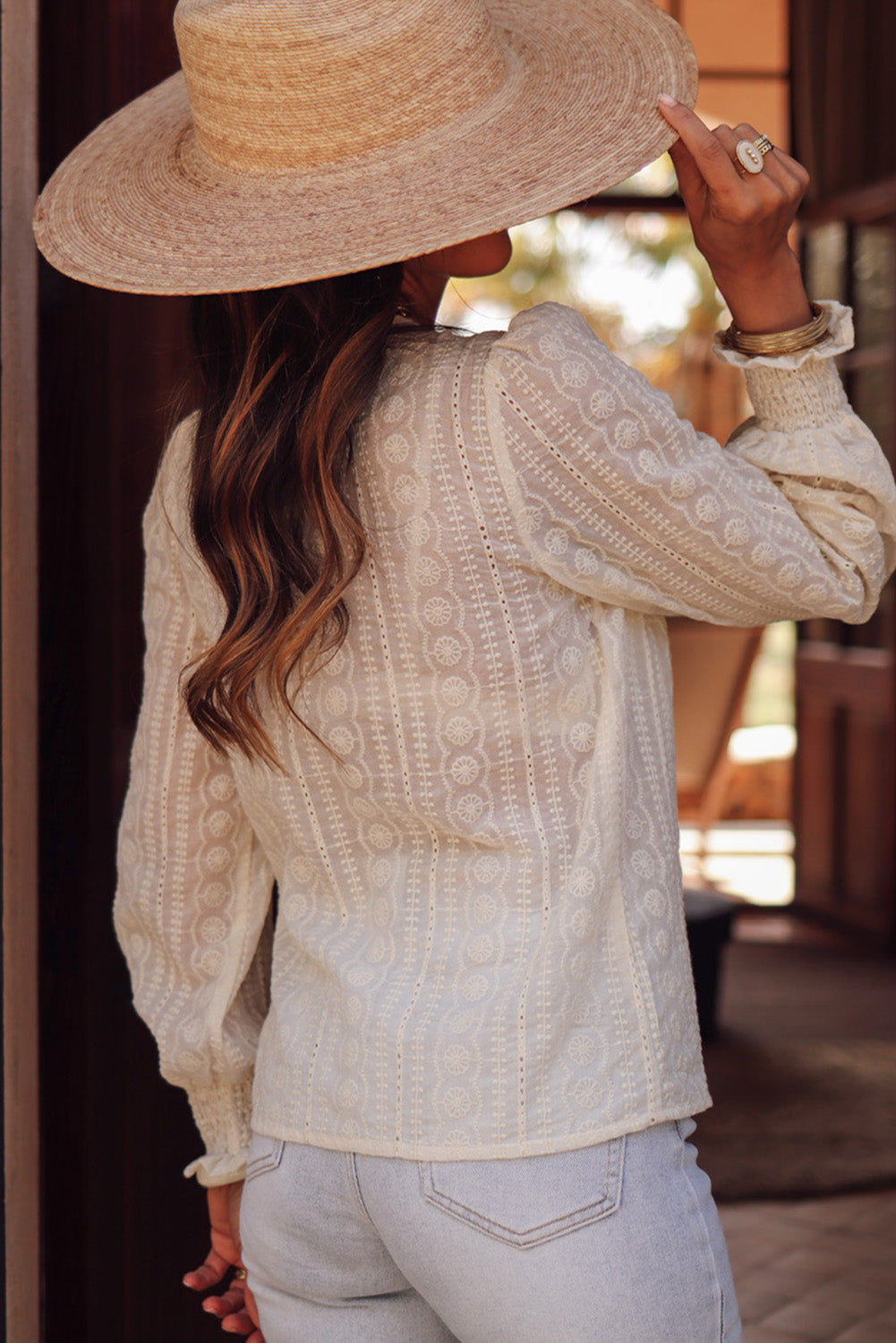 White Lace Crochet Open Back U Neck Tank Top