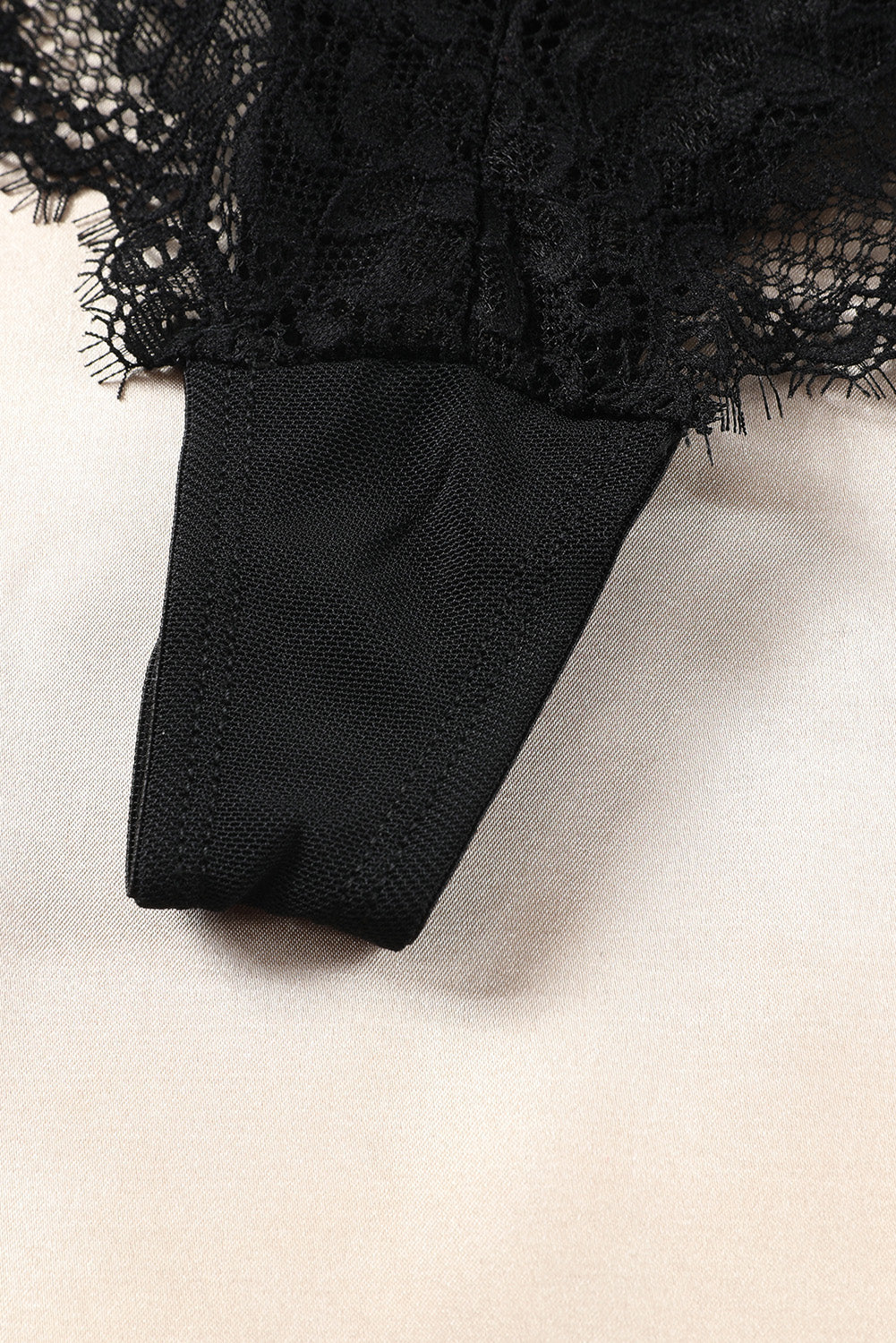 Black V-back Criss Cross Strappy Lace Panty