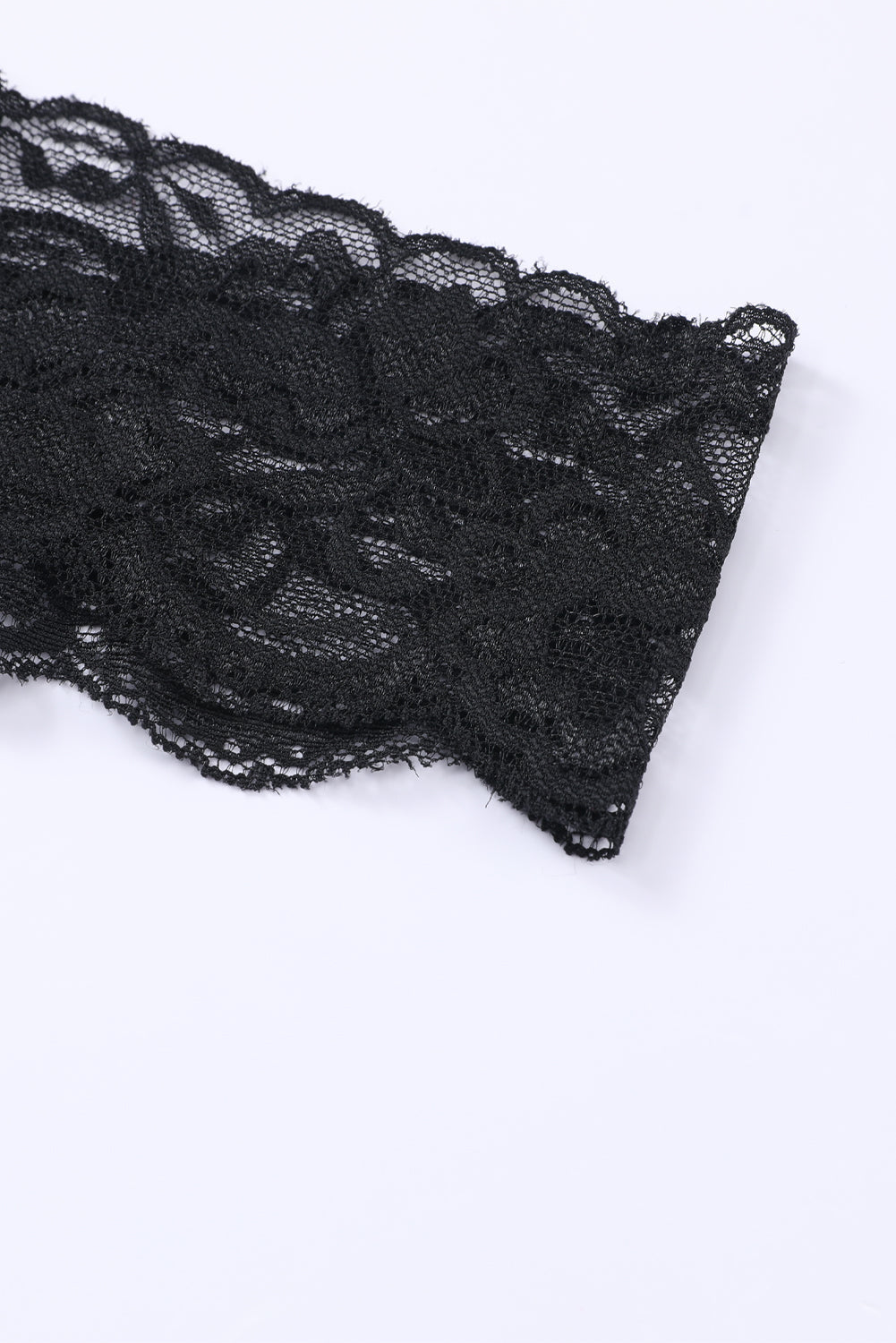 Black Vintage Lace Garter Belt with Thong