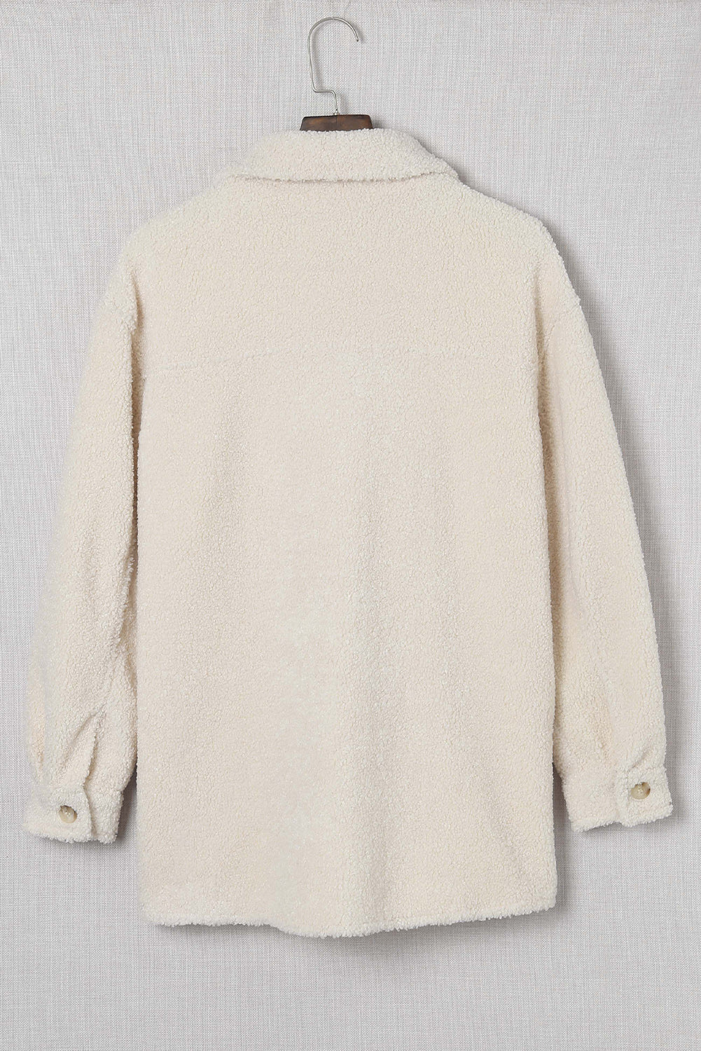 Brown Flap Pockets Button Front Jacket