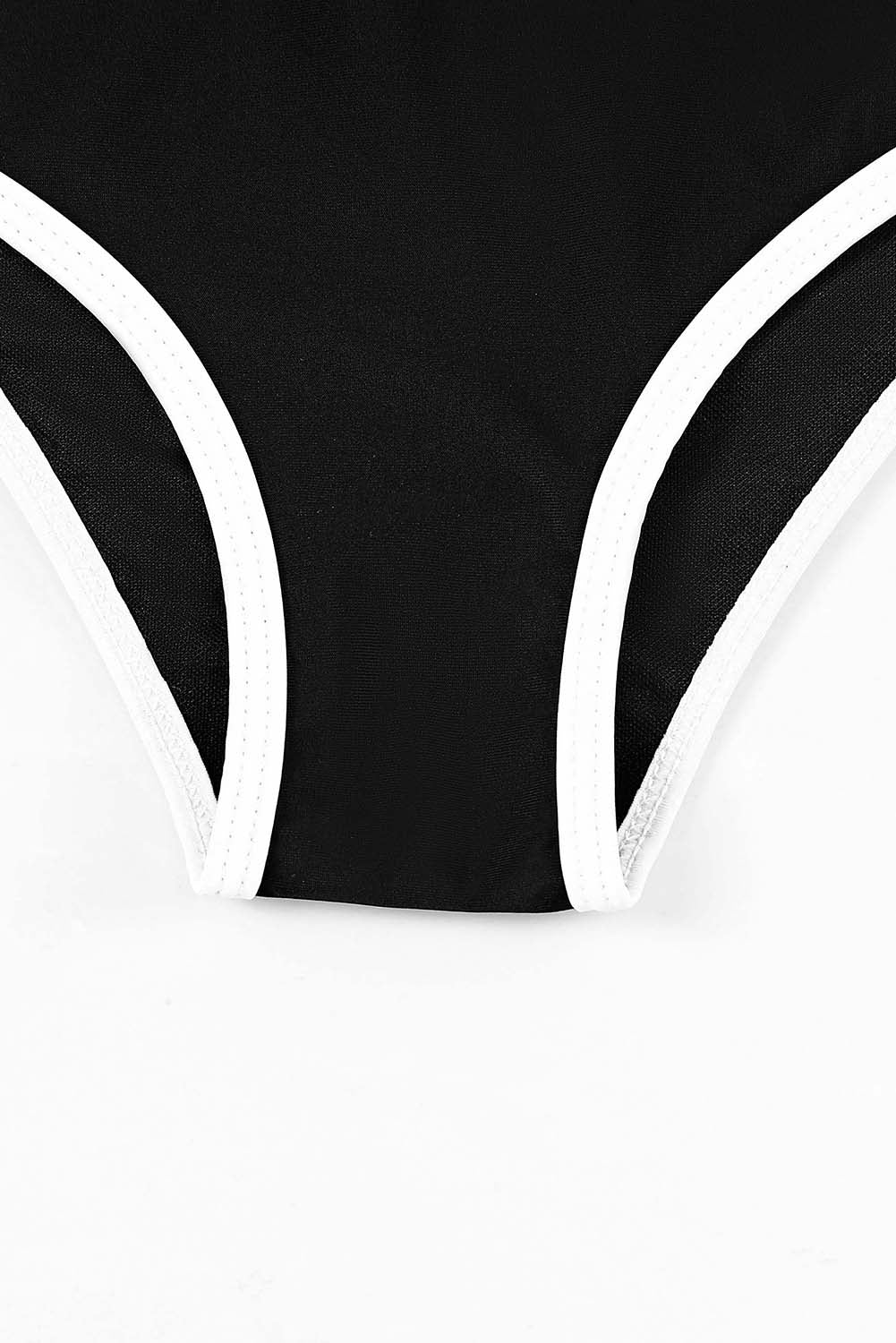 Rose 2pcs Contrast Trim Active Bikini Swimsuit