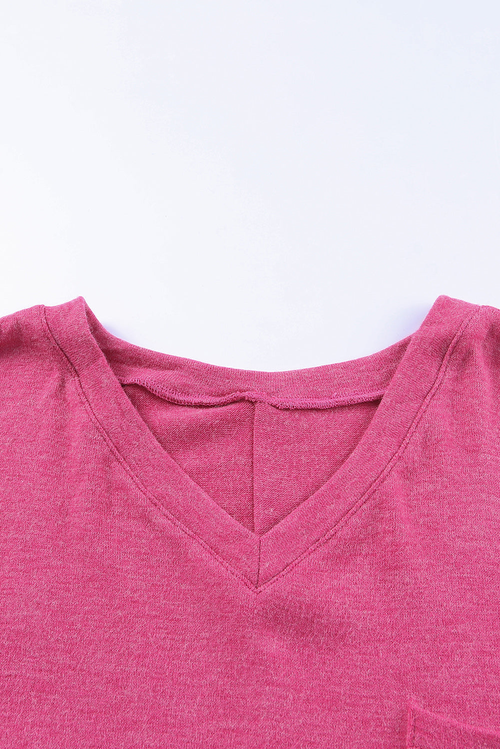 Rose Plus Size Chest Pocket Drop Shoulder Top