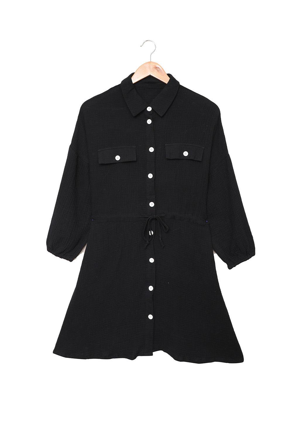 Black Tunic Shirt Dress