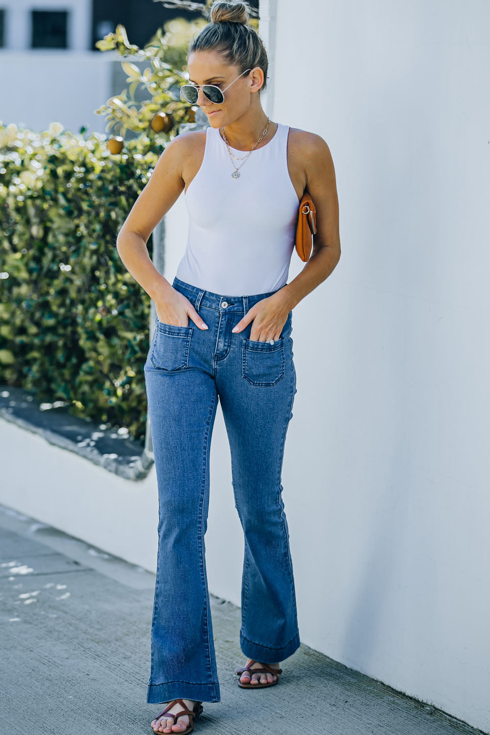 Blue Bell Bottom Denim Pants