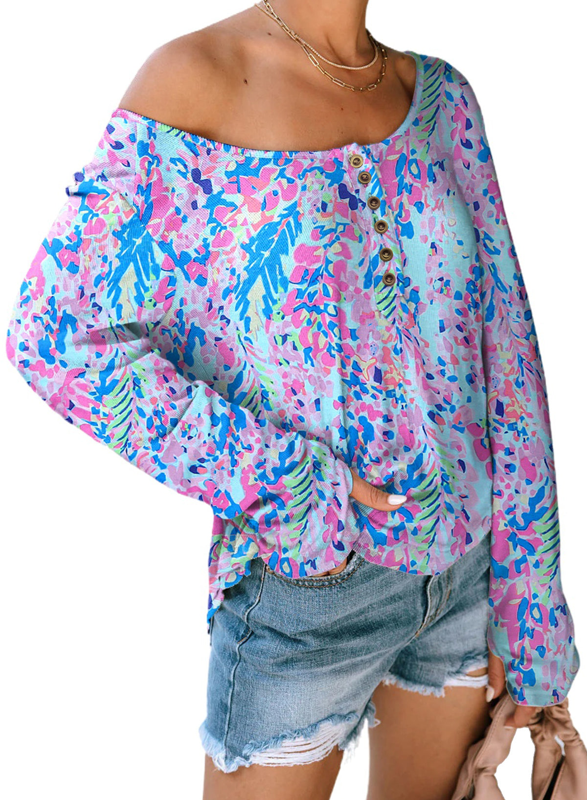 Green Wrap V Neck Floral Maxi Dress