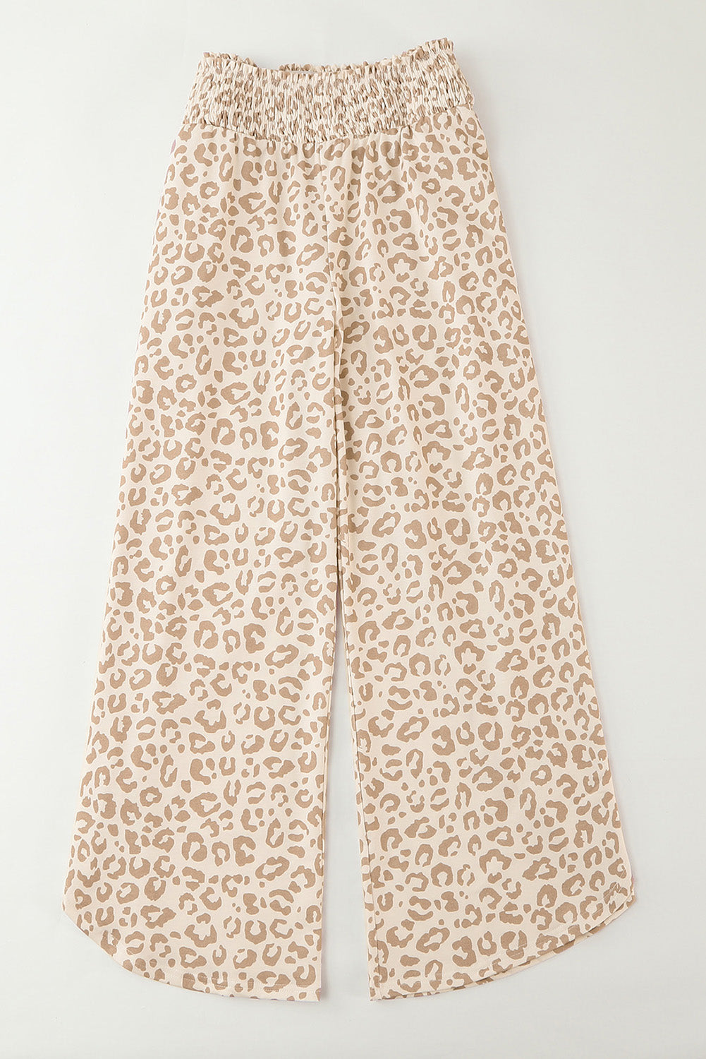 Leopard Plus Size Leopard Wide Leg Pants