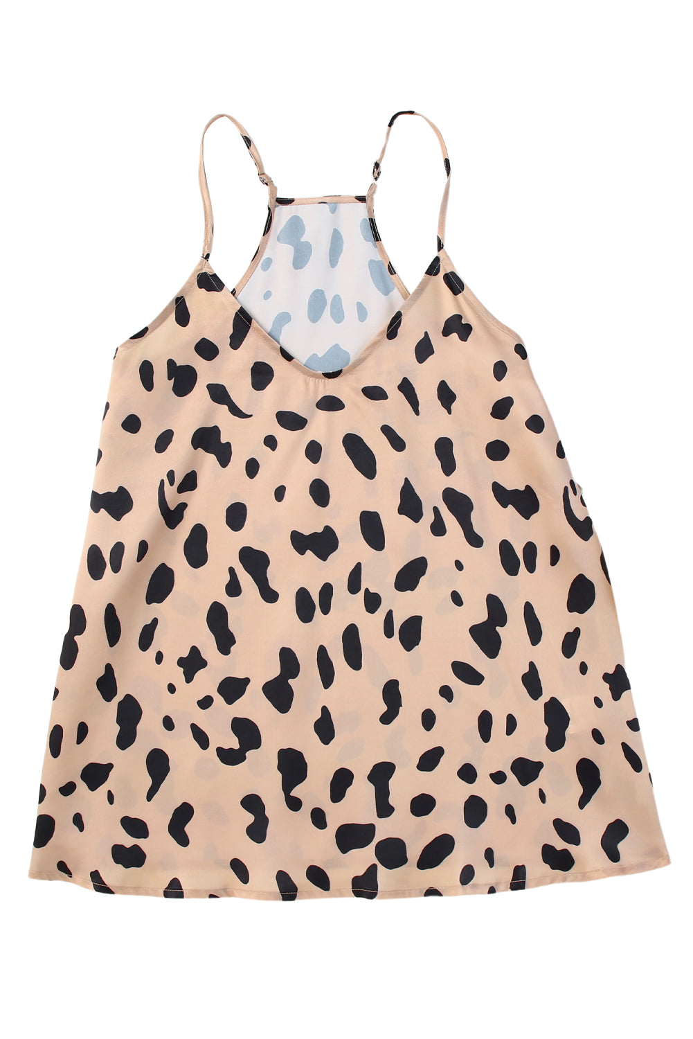 Leopard V Neck Babydoll Tank Top