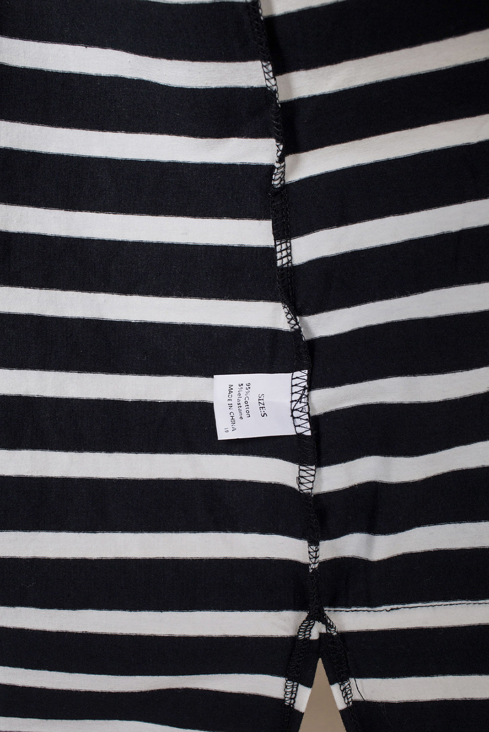 Black White Striped Pocketed Long Cardigan