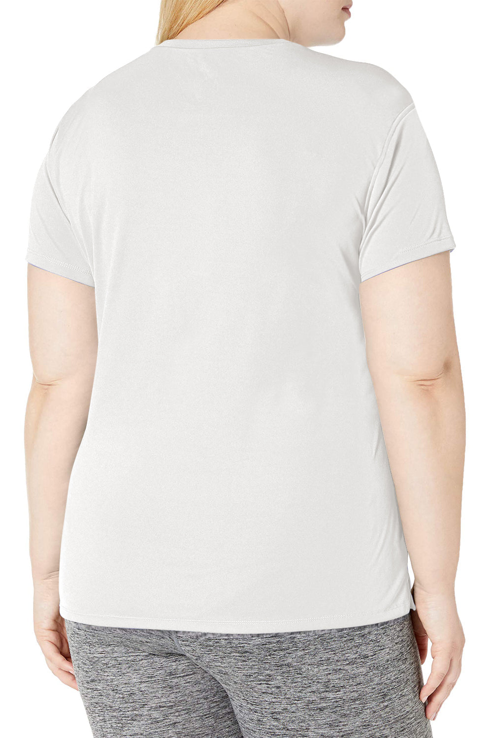 White Plus Size Crew Neck T Shirt