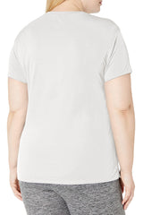 White Plus Size Crew Neck T Shirt