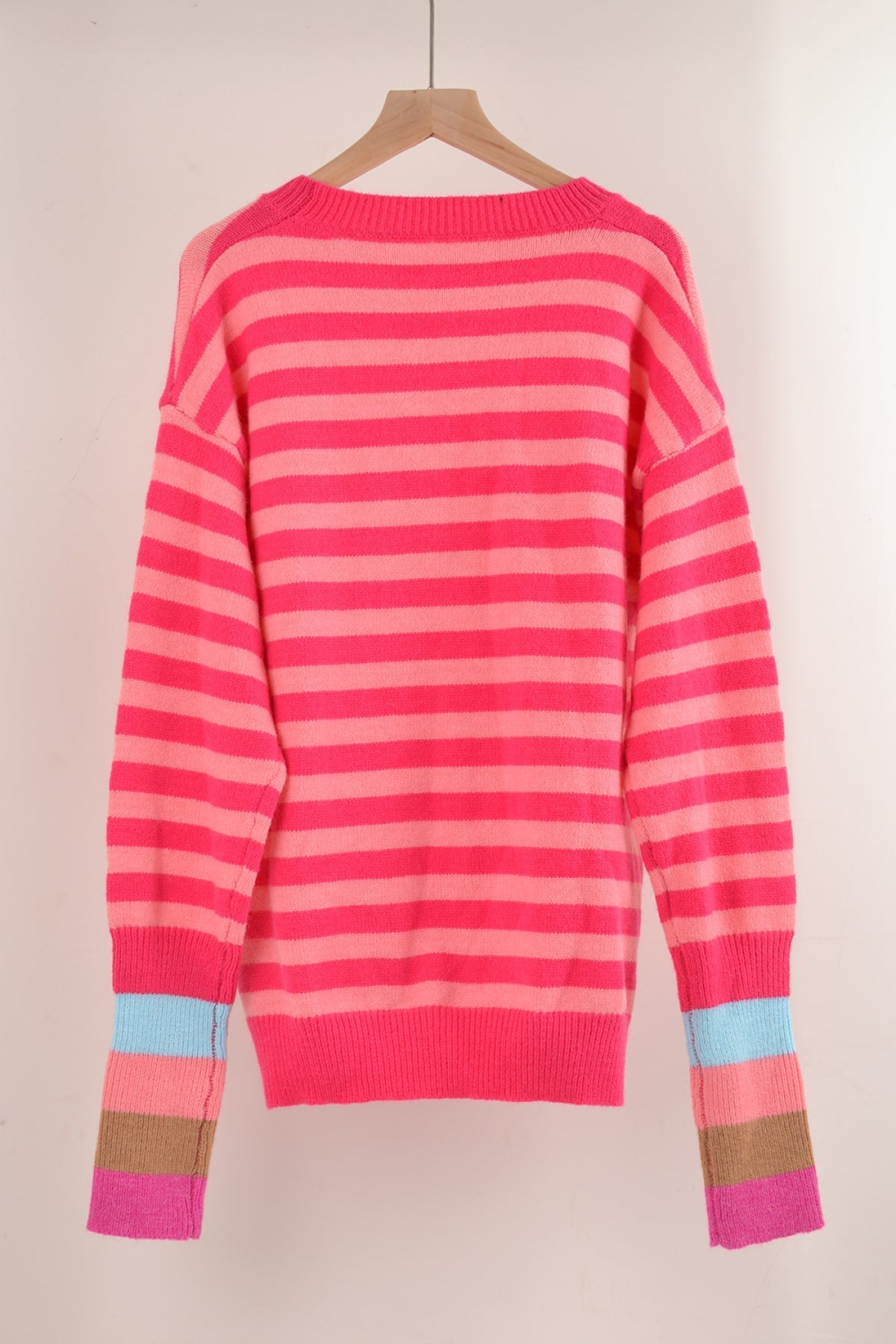 Crew Neck Striped Sweater