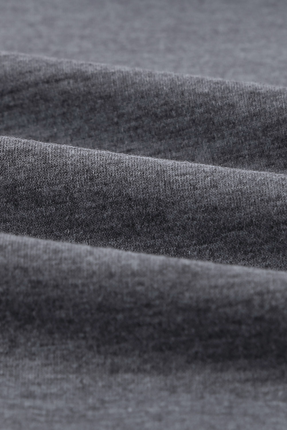 Gray Wash Fleece Pullover Sweatshirt