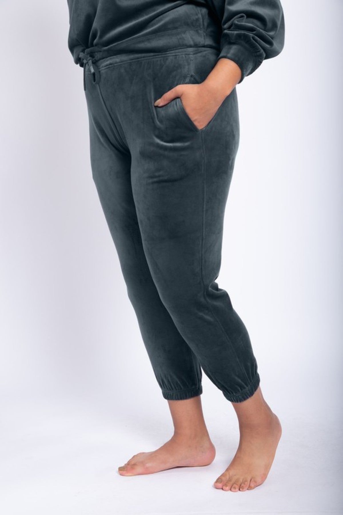 Cloud Comfort Joggers"Velour Joggers With Drawstring Waist