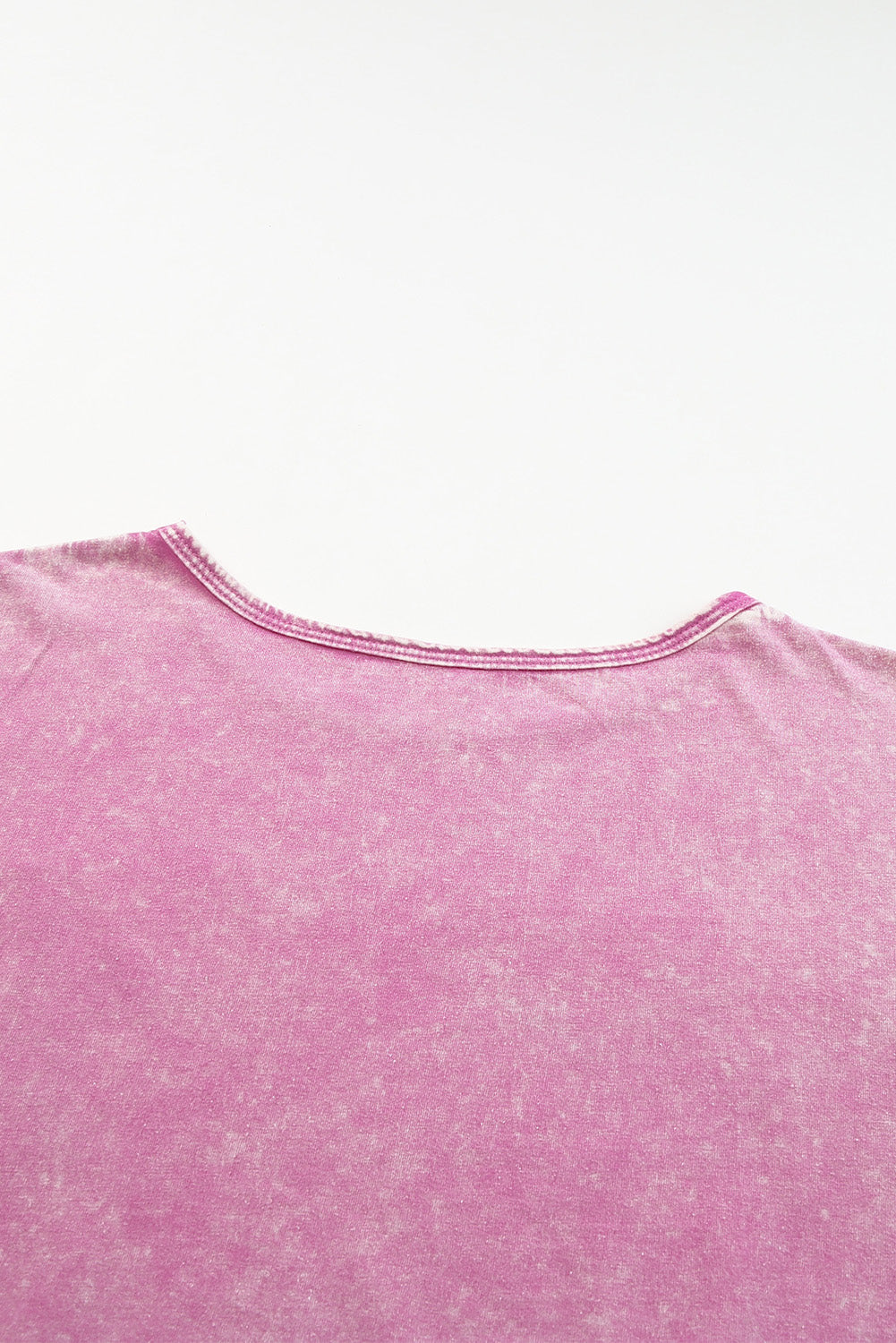 Pink Vintage Star Printed Mineral Wash Graphic Tee