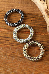 Black Leopard Printed Telephone Wire Hair Loop