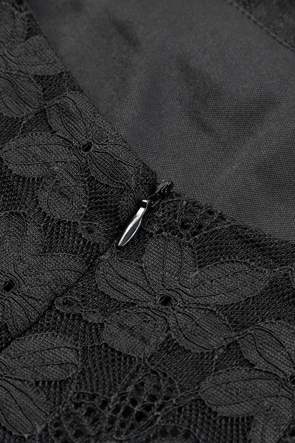 Black Square Neck Long Sleeve Lace Bodycon Mini Dress