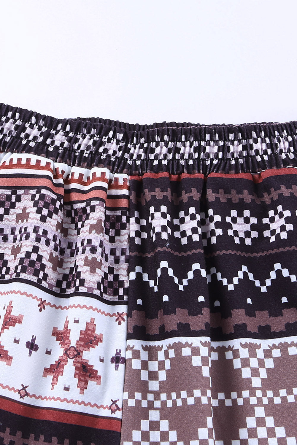 Black Christmas Snowflake Print Long Sleeve and Joggers Lounge Set