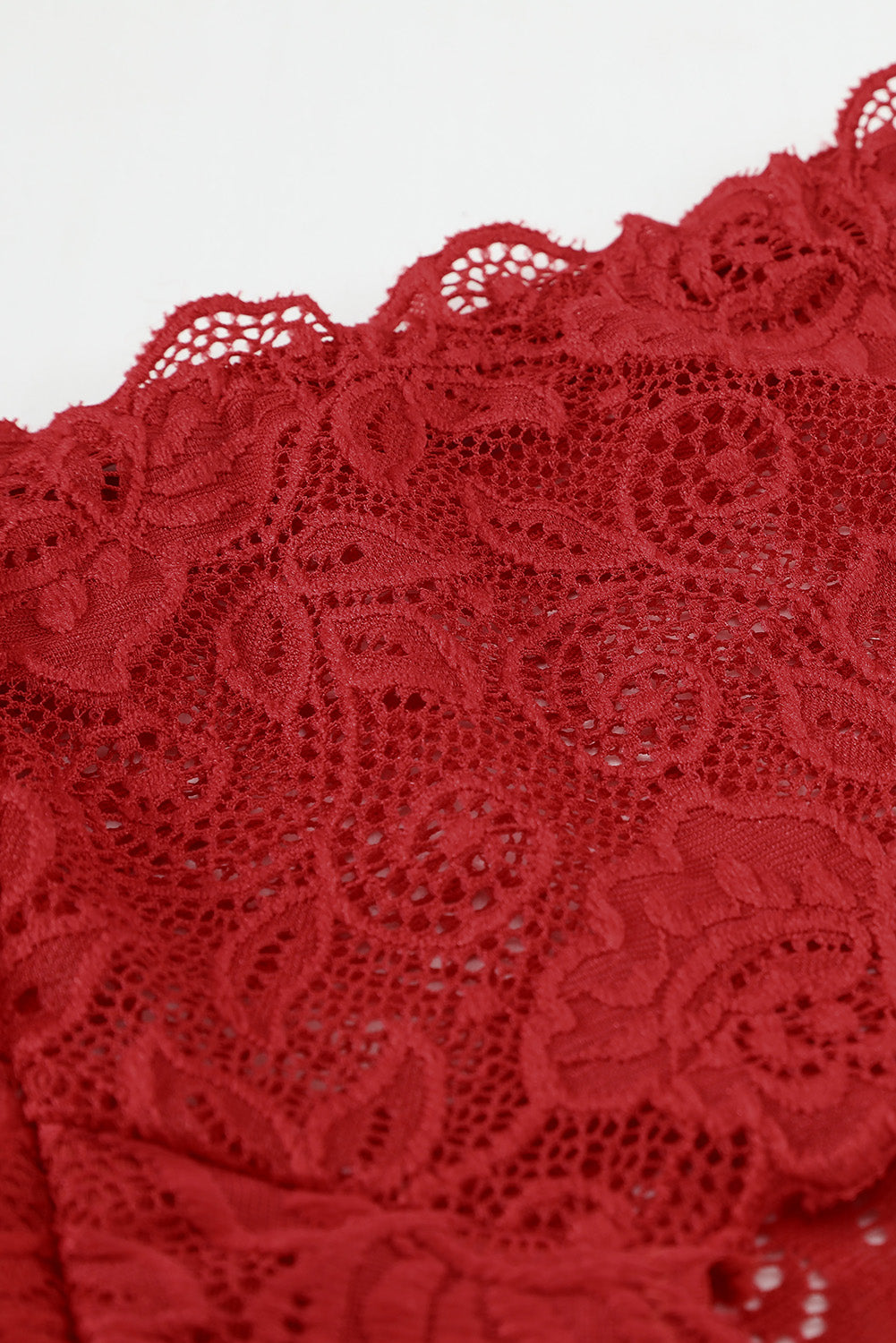 Romantic Love Red Lace Bralette Lingerie Set