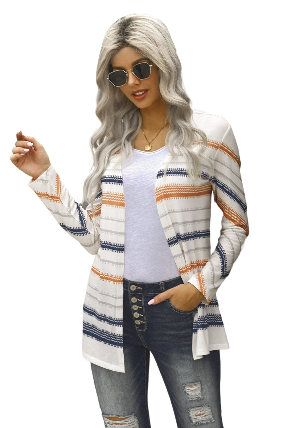 Multicolor Spice Stripe Cardigan