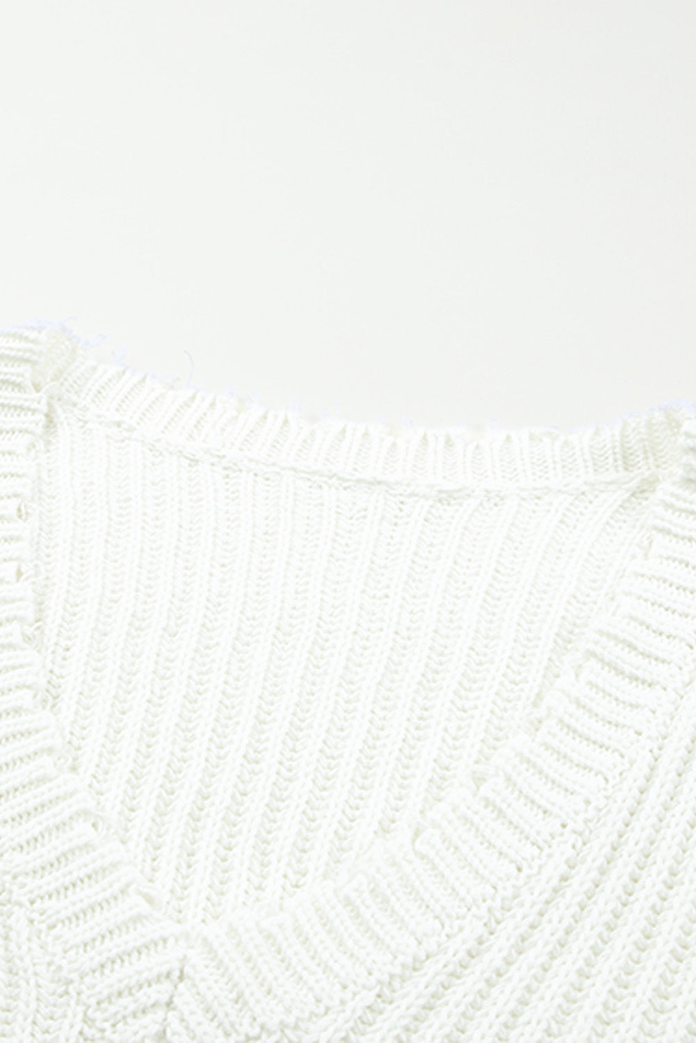 Color block Love Distressed Sweater