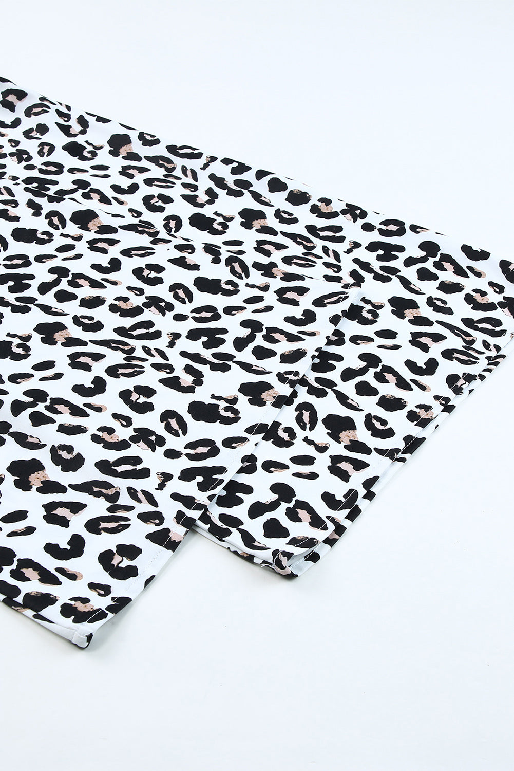 Leopard Print Slant One Shoulder Loose Jumpsuit