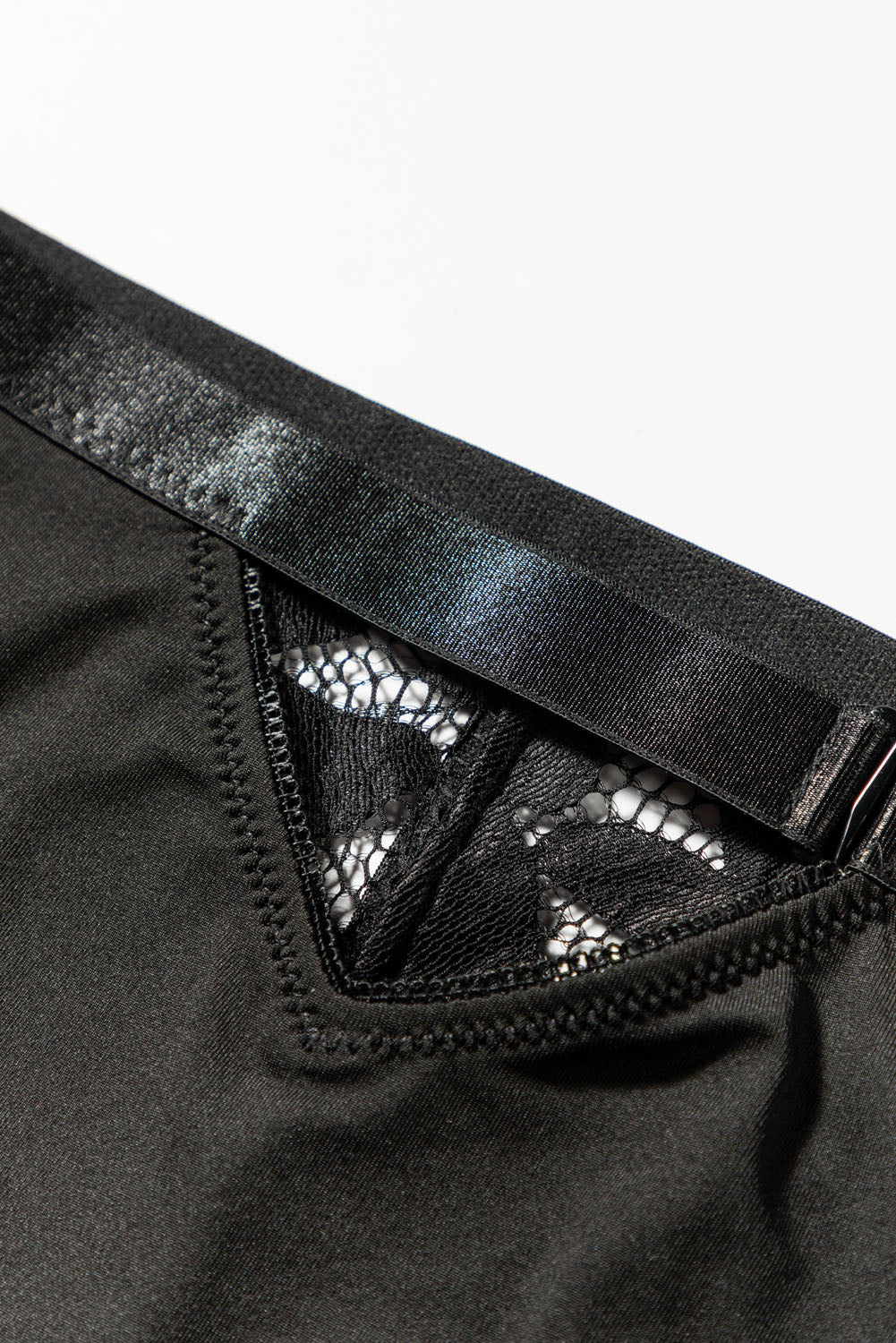 Black Eyelet Lace Panty with Garter Belt