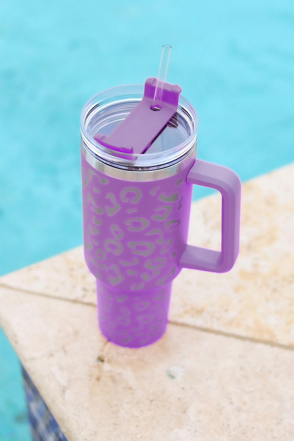 Rose Leopard Spotted 304 Stainless Double Insulated Cup 40oz