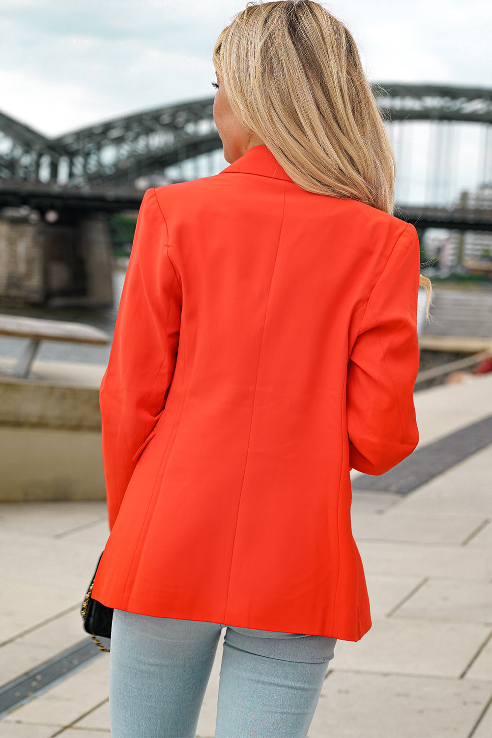 Flip Pocket Design Chic Blazer Coat