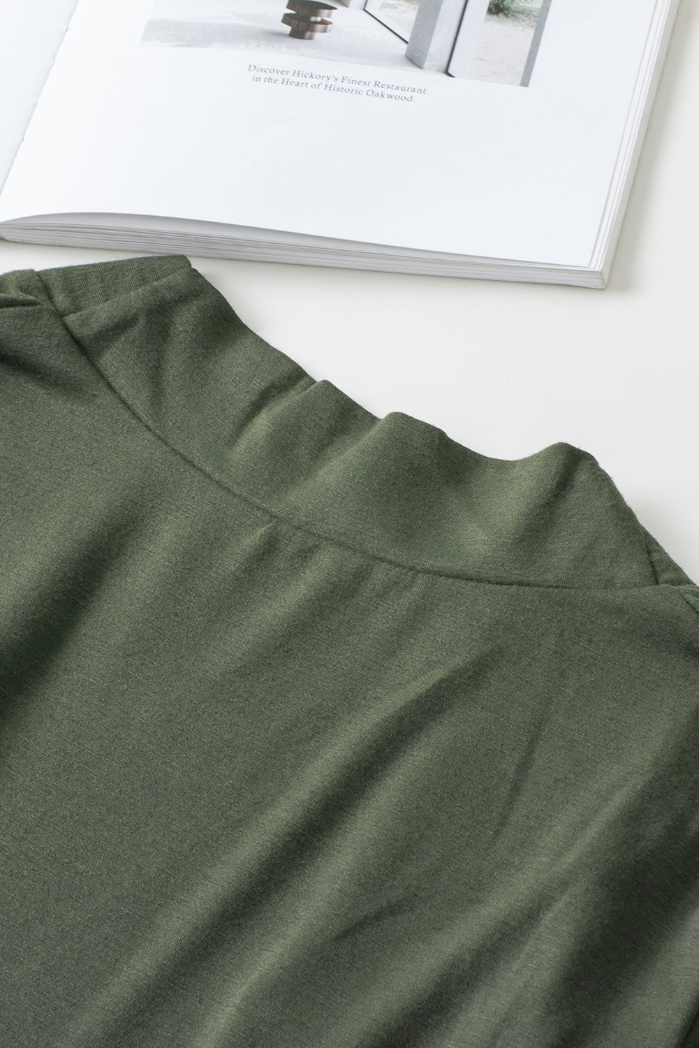 Green Lace Sleeve Knit Cardigan