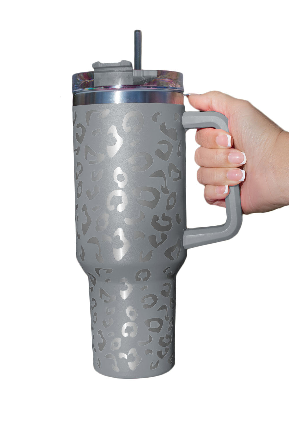 Rose Leopard Spotted 304 Stainless Double Insulated Cup 40oz