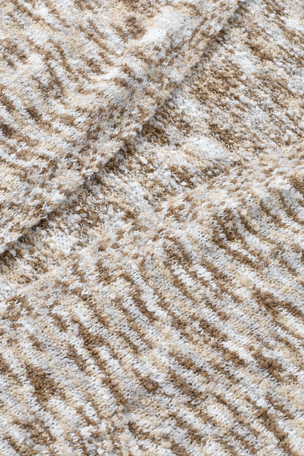 Brown Fuzzy Animal Knit Open Front Cardigan