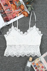 White Lace Bralette Crop Top