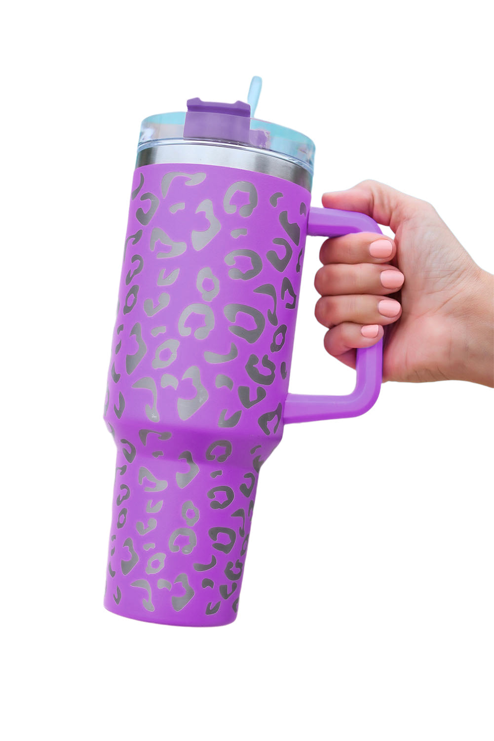 Rose Leopard Spotted 304 Stainless Double Insulated Cup 40oz