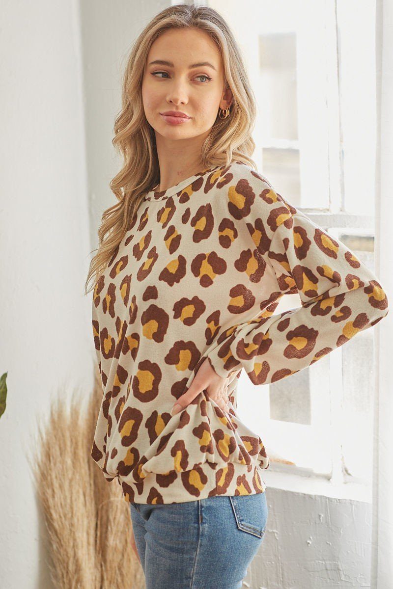 Casual Leopard Print Long Sleeve