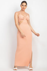 Cutouts Side Slit Maxi Dress